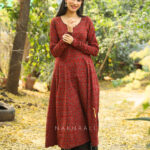 JODAA  Printed Anarkali Kurta, Bottom & Dupatta Set