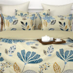 CLICKCART Cotton Double Flat 170 TC Printed Bedsheet