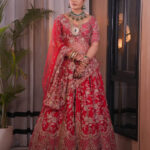 Scarlet Red Wedding Lehenga Choli