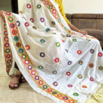 Kemza Floral Embroidered Phulkari Dupatta