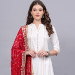 Women Viscose Rayon Kurta Pant Dupatta Set