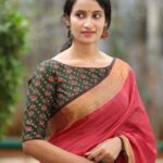 Women's Ajrakh Cotton Halter Neck Padded Blouse