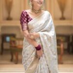 Woven Solid Designer Banarasi Silk Saree