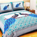 Bedsheets Double with Pillow Cover King Size Cotton bedsheet with 2 Pillow Covers